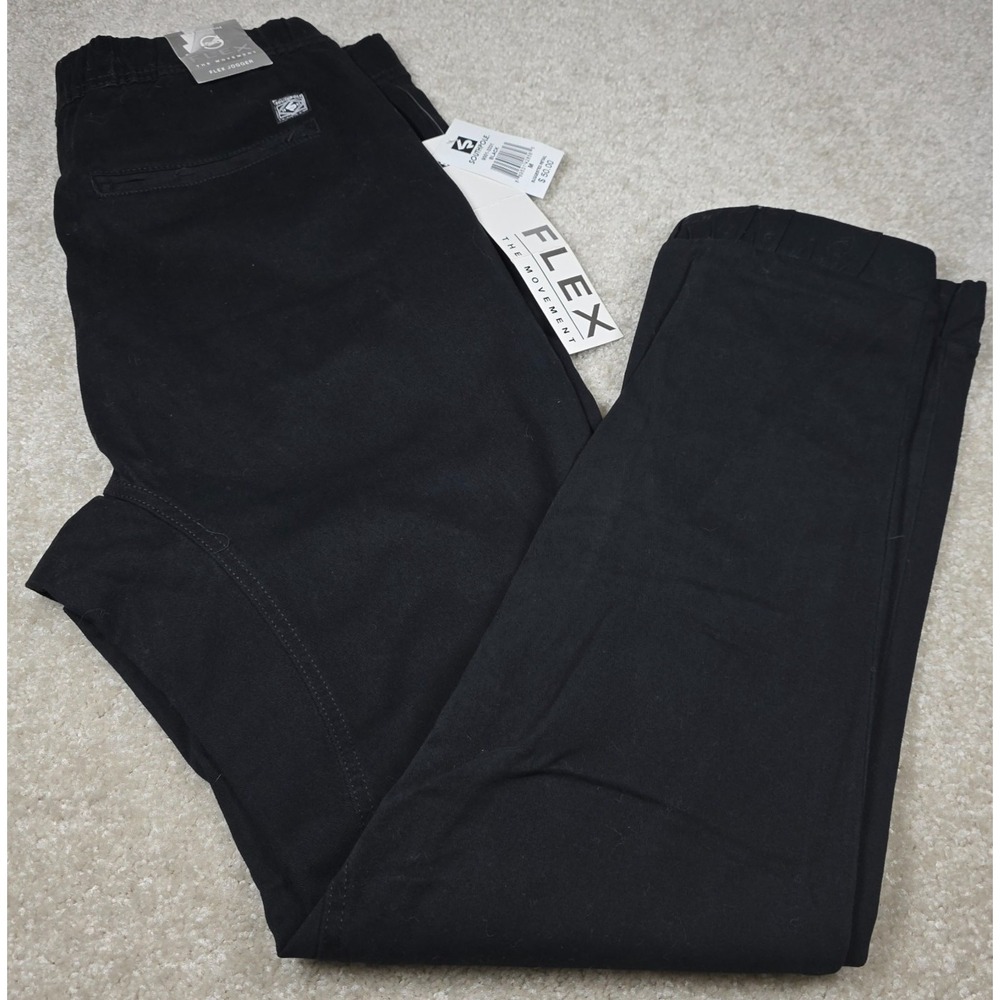 Southpole Flex Jogger Pants Mens‎ Medium Black 9001-3331 Elastic Waist NWT